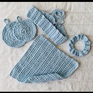 NEW Handmade Crochet Spa set.
